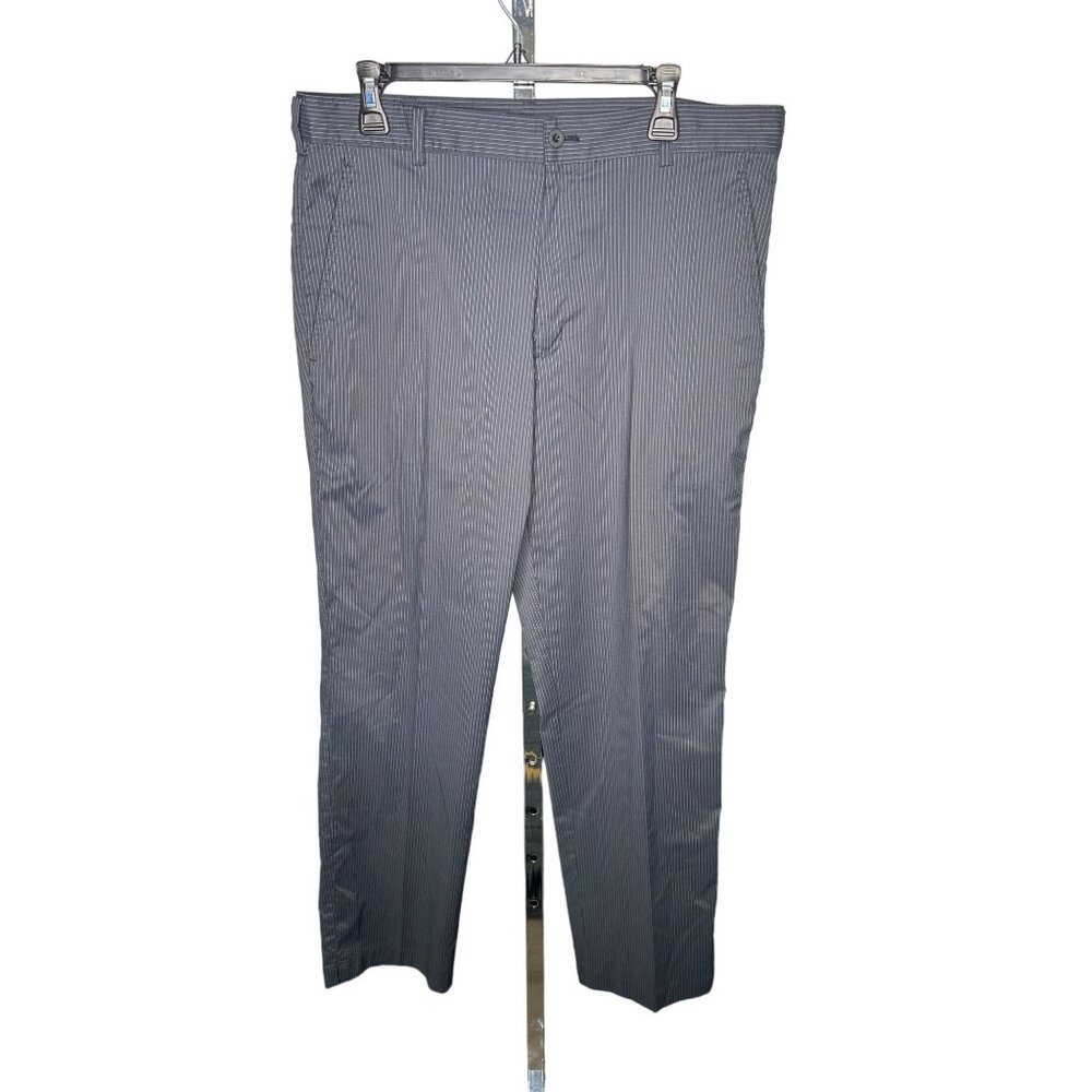 Nike Golf Dri-Fit Mens Pinstripe Pants 34x32 Black Stripe Lightweight Breathable